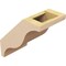 Ekena Millwork 5-inch W x 8-inch D x 8-inch H Funston Rough Cedar Woodgrain TimberThane Knee Brace, Primed BRCUR05X08X08FSTRCPR - alternate 6